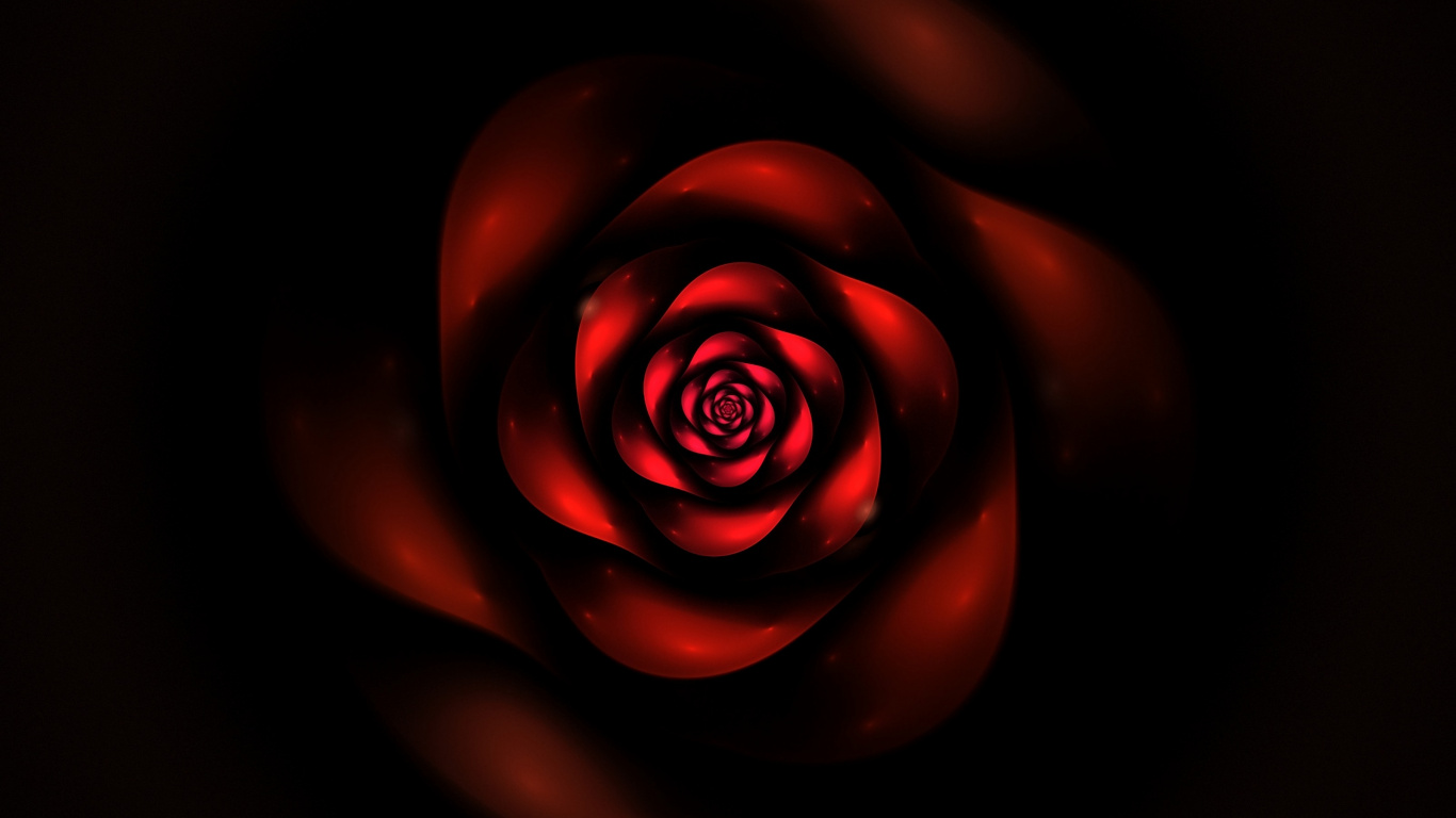 Rote Und Schwarze Abstrakte Abbildung. Wallpaper in 1366x768 Resolution