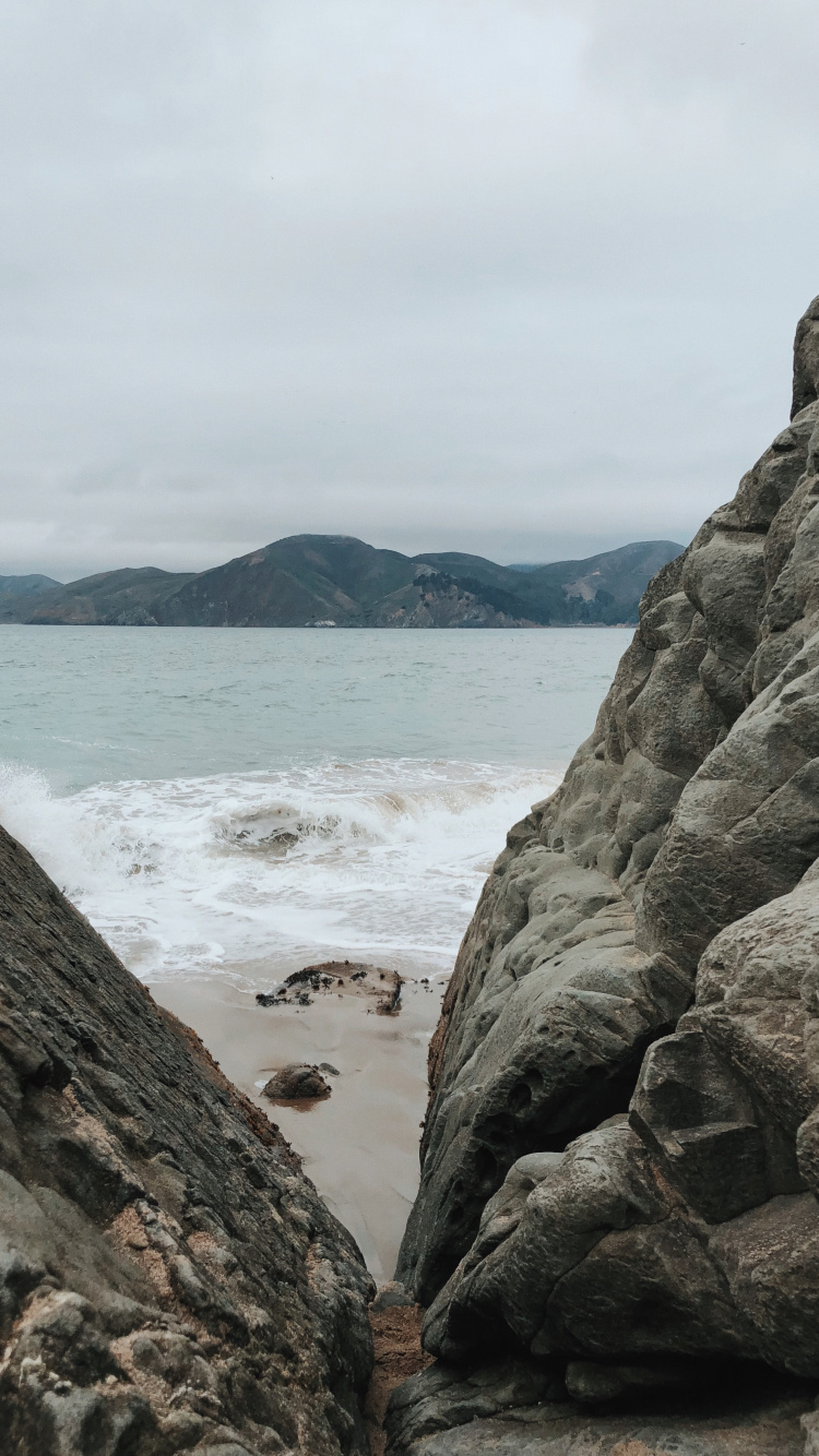大海, 海角, 海岸, 露头, 高地 壁纸 750x1334 允许