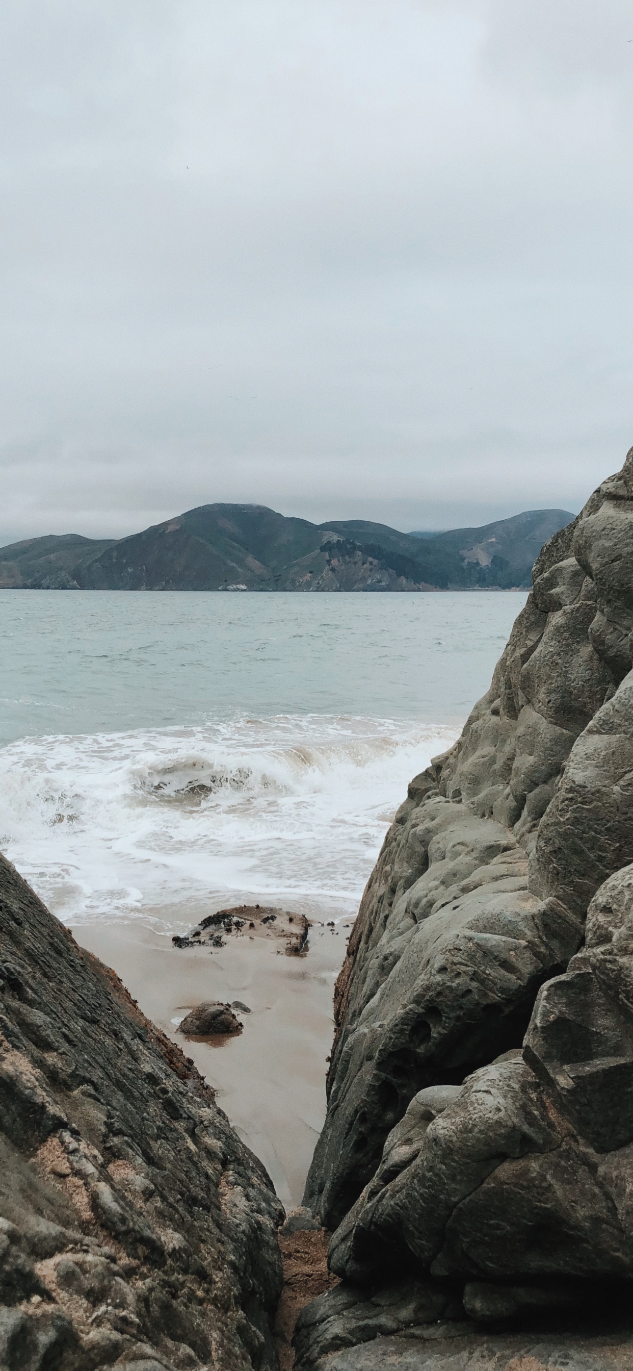 Sea, Water, Promontory, Rock, Coast. Wallpaper in 1242x2688 Resolution