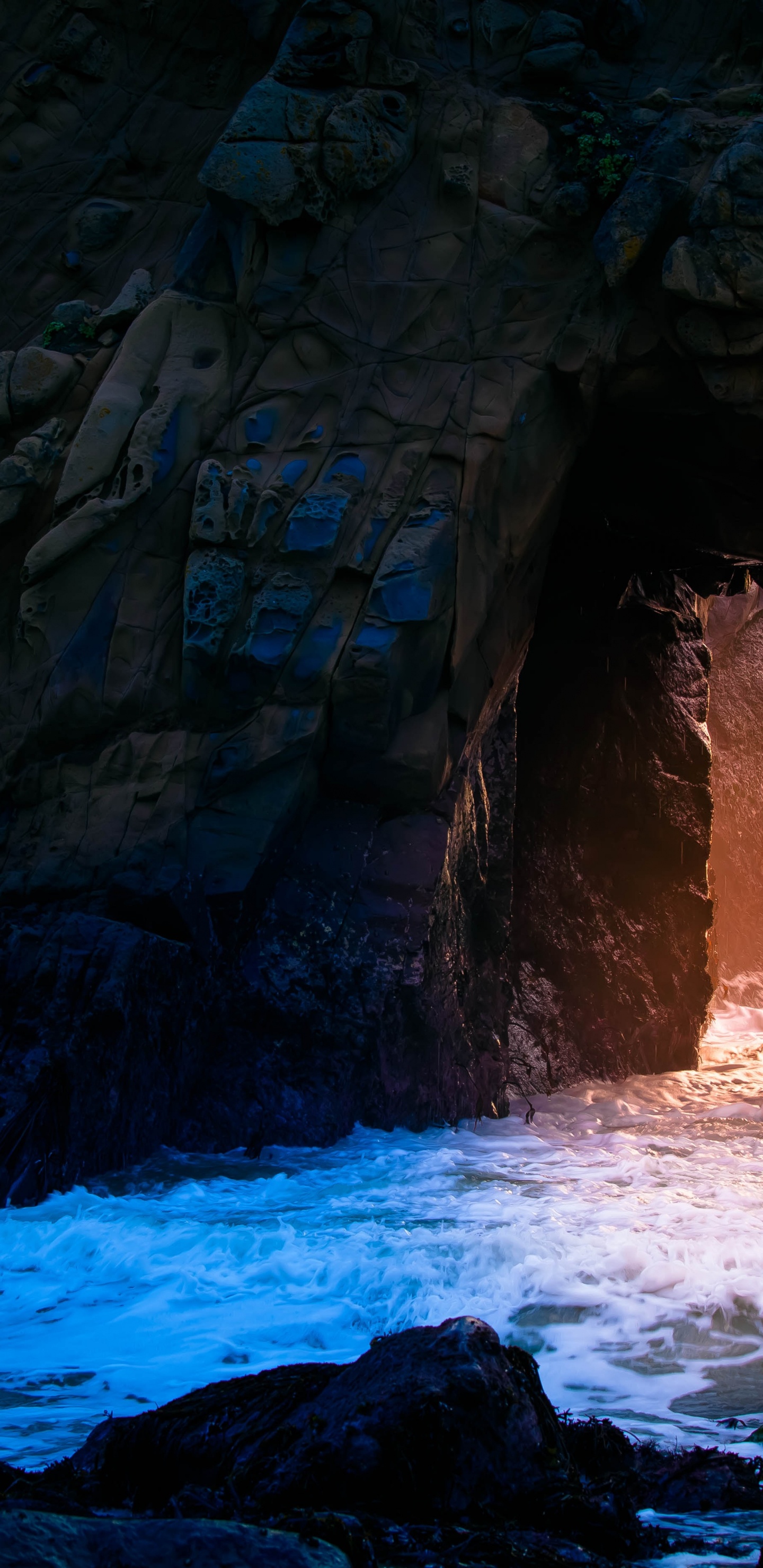 Cueva Del Mar, Lago Subterráneo, Agua, Naturaleza, Costeras y Oceánicas, Las Formas de Relieve. Wallpaper in 1440x2960 Resolution