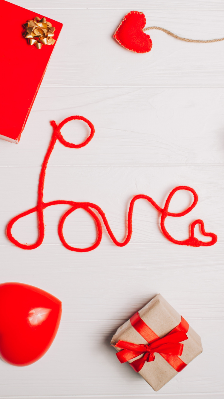 Valentines Day, Red, Heart, Love, Christmas Ornament. Wallpaper in 750x1334 Resolution