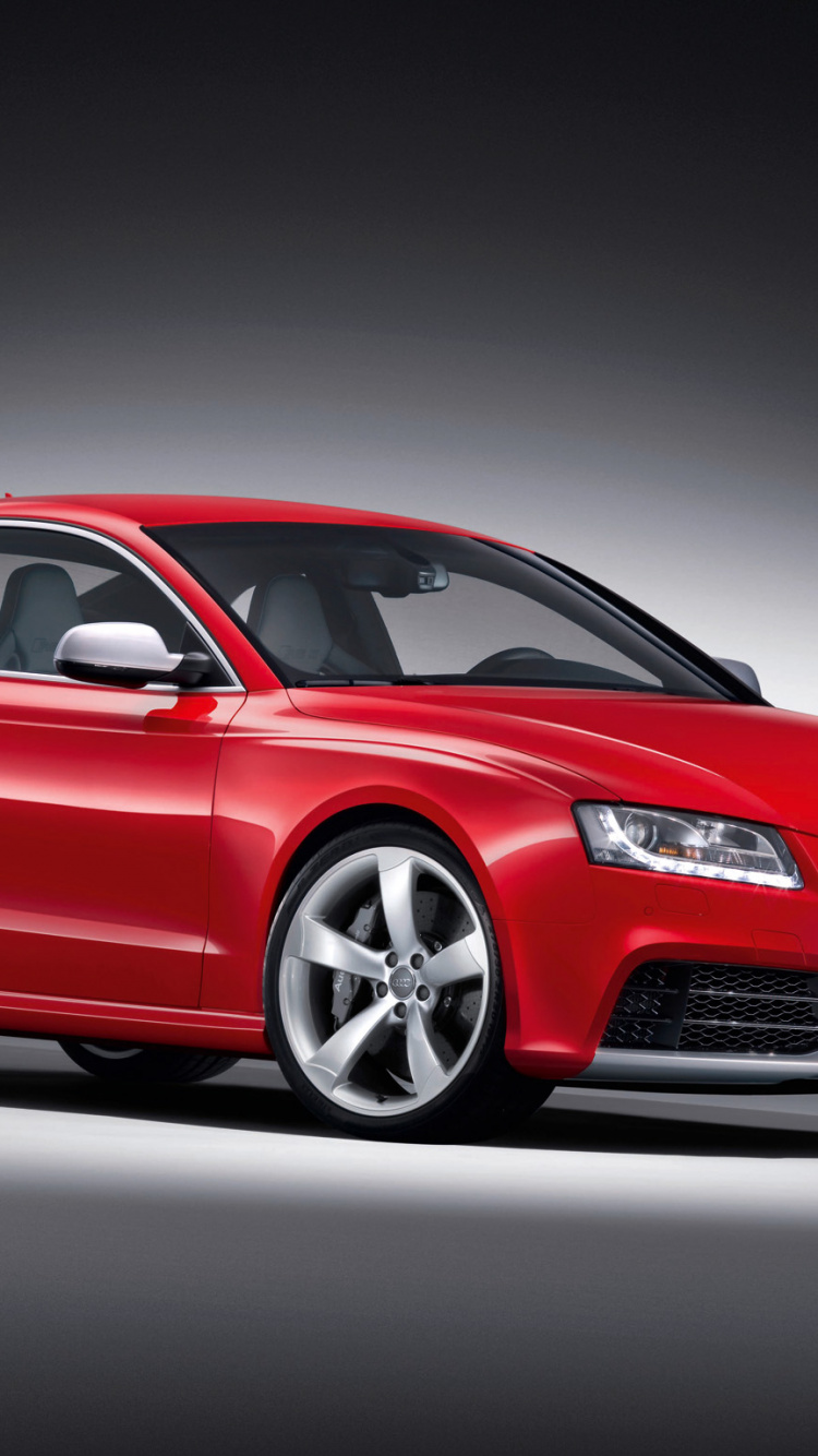 Rot Audi a 4 Limousine. Wallpaper in 750x1334 Resolution