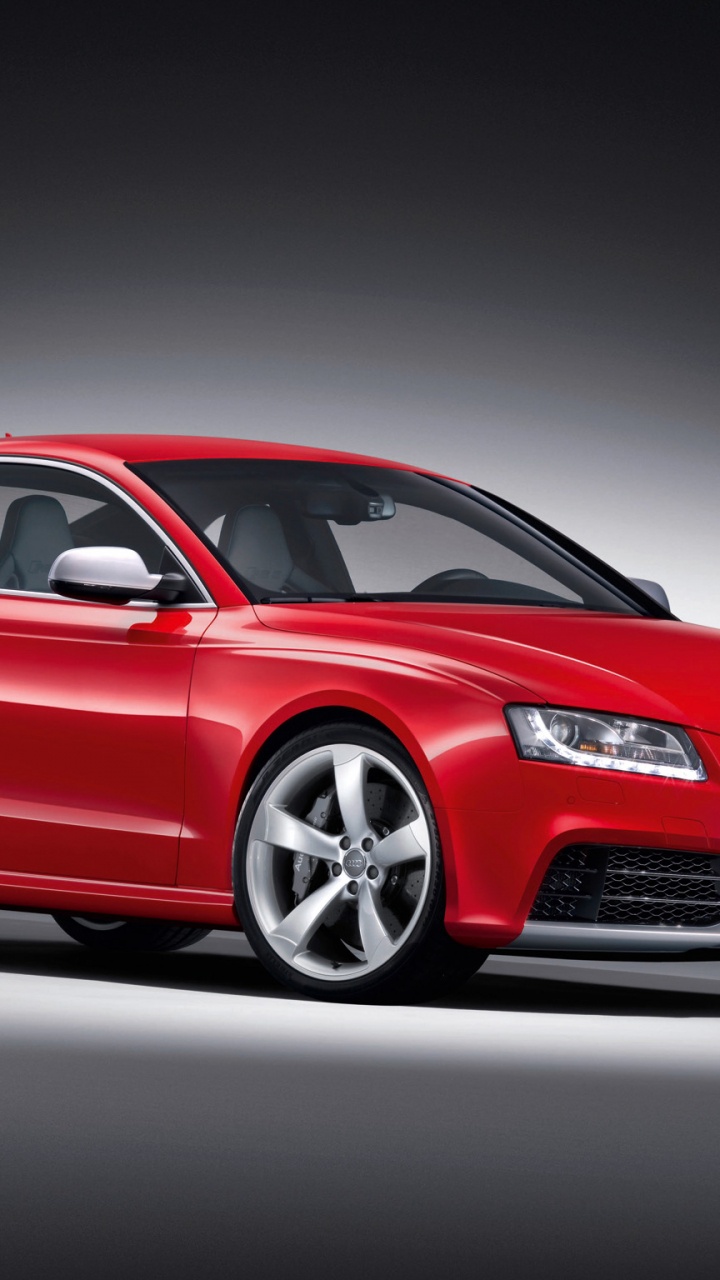 Red Audi a 4 Sedan. Wallpaper in 720x1280 Resolution