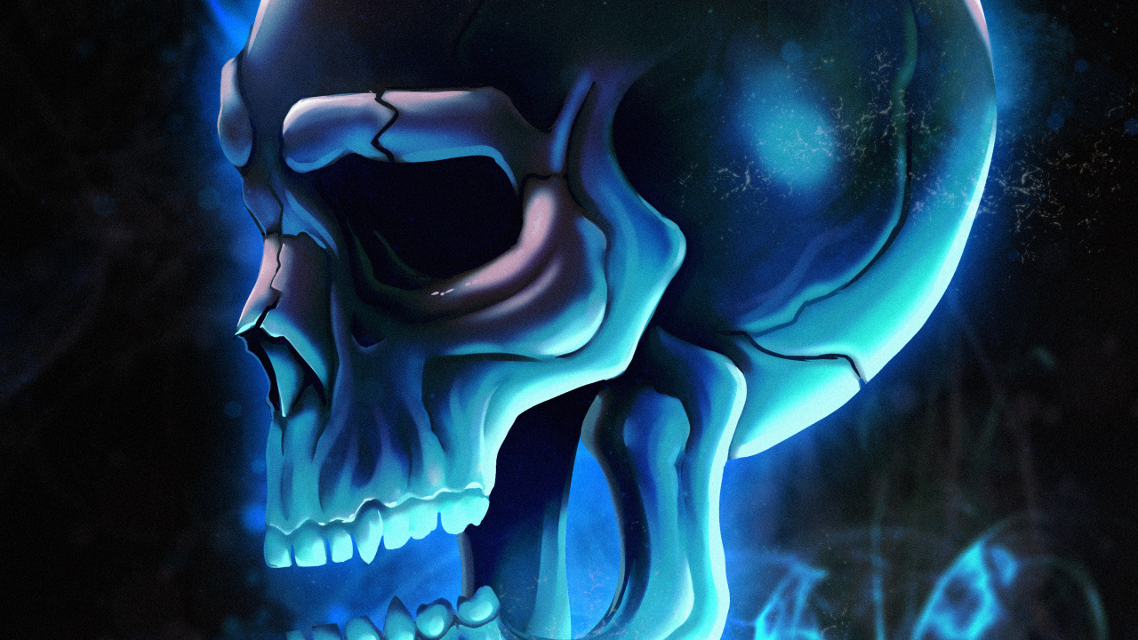 Dope Skull, Skull Art, Jaw, Art, Bone. Wallpaper in 1280x720 Resolution
