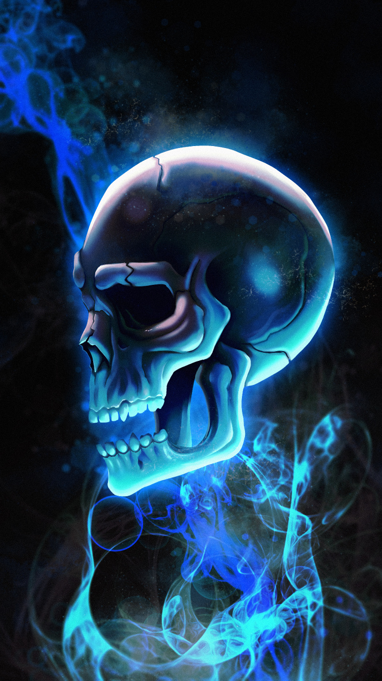 Dope Skull, Skull Art, Jaw, Art, Bone. Wallpaper in 750x1334 Resolution