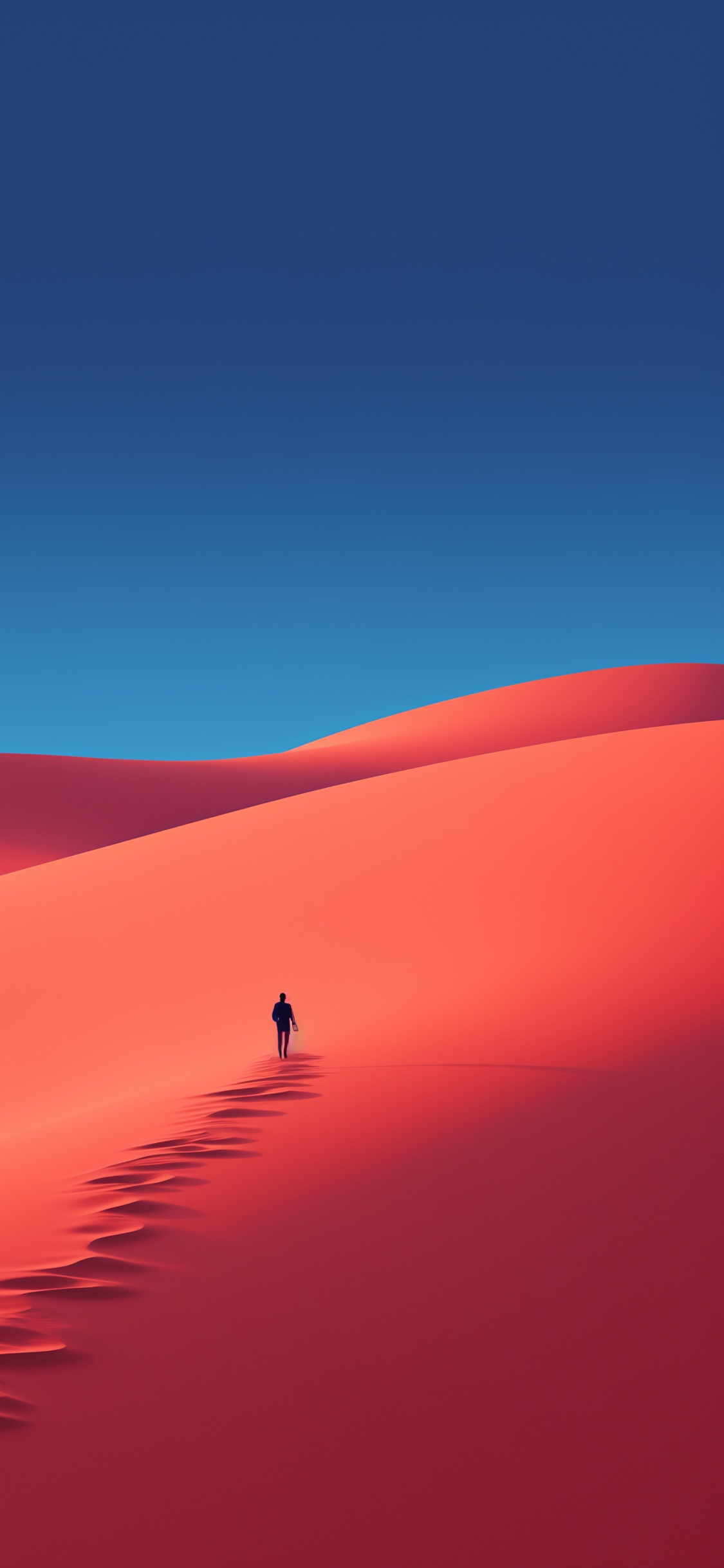 Mensch, Natürlichen Umgebung, Piste, Naturlandschaft, Äolische Landform. Wallpaper in 1125x2436 Resolution