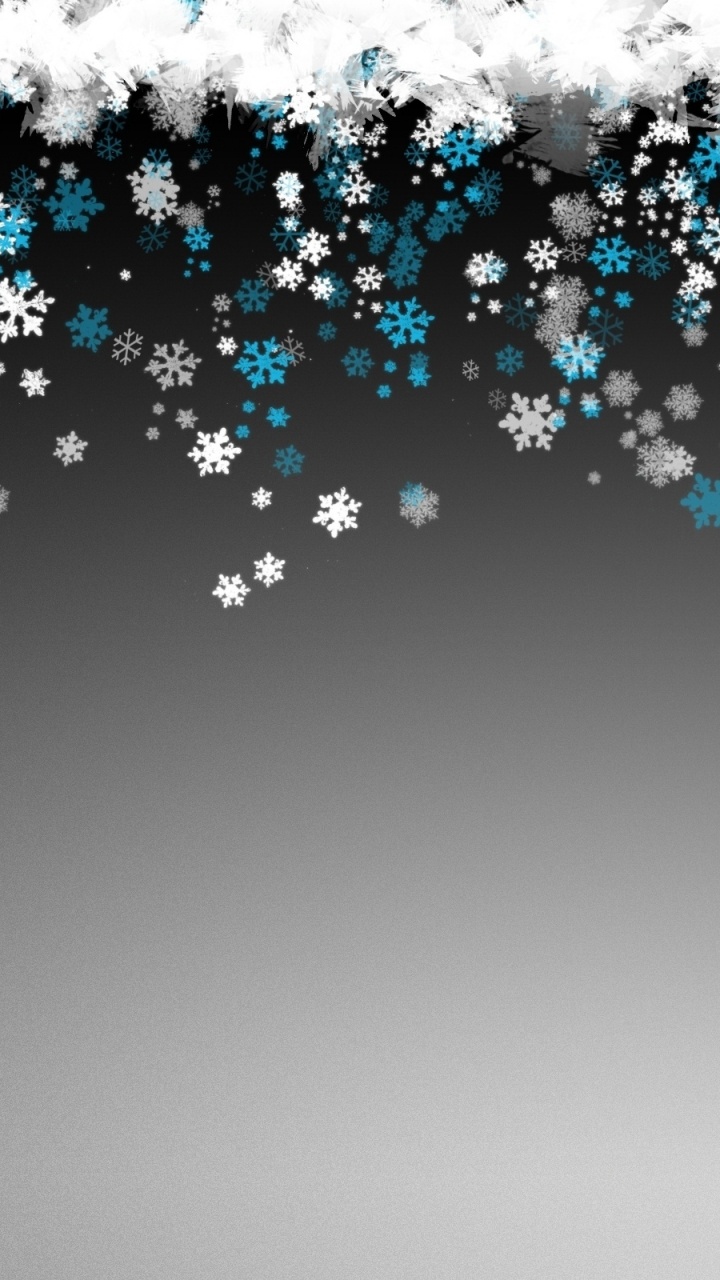 Snowflake, Blue, Water, Cover Art, Facebook. Wallpaper in 720x1280 Resolution