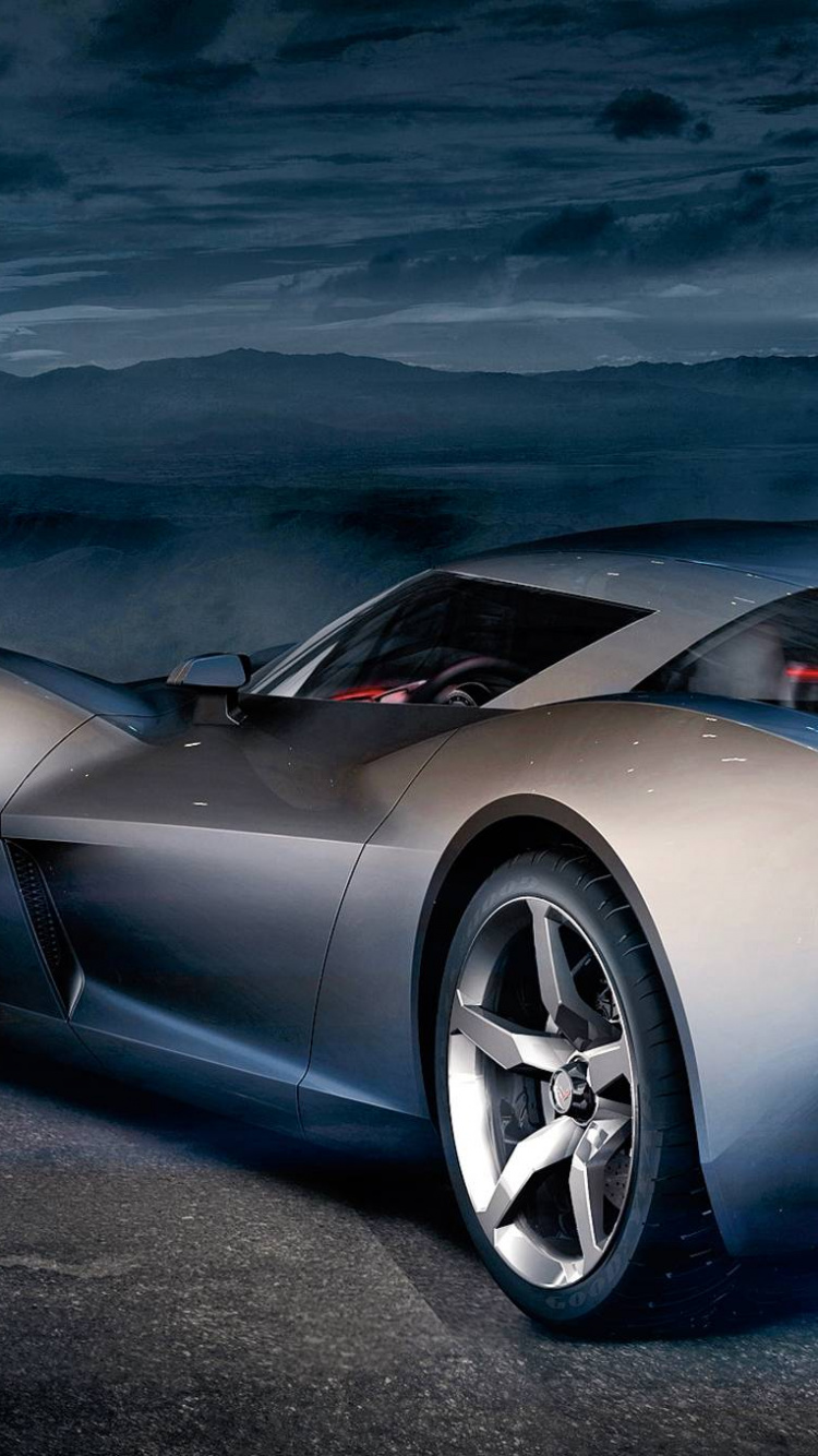 Silber Ferrari 458 Italia Unterwegs. Wallpaper in 750x1334 Resolution