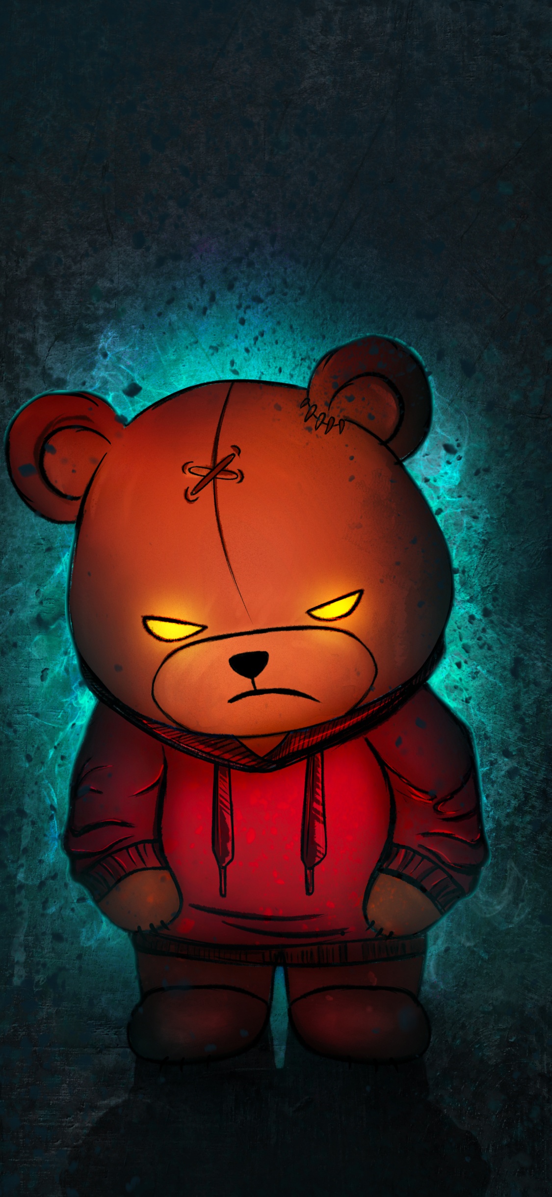 Dope Bear, Bears, Teddy Bear, Stuffed Toy, Brown Bear. Wallpaper in 1125x2436 Resolution