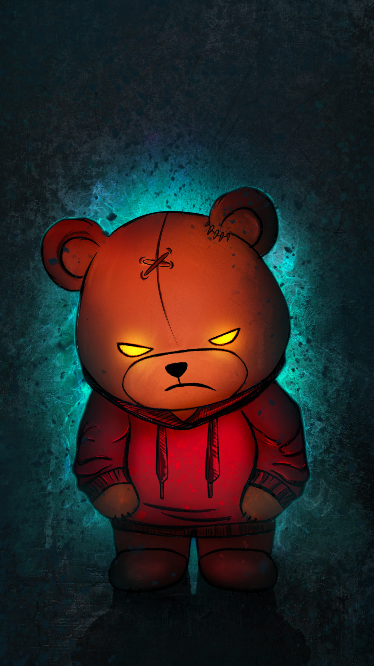 Dope Bear, Bears, Teddy Bear, Stuffed Toy, Brown Bear. Wallpaper in 1440x2560 Resolution