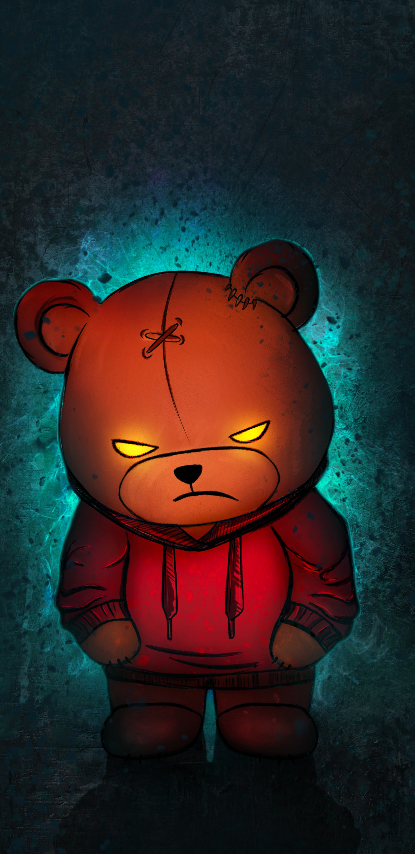 Dope Bear, Bears, Teddy Bear, Stuffed Toy, Brown Bear. Wallpaper in 1440x2960 Resolution