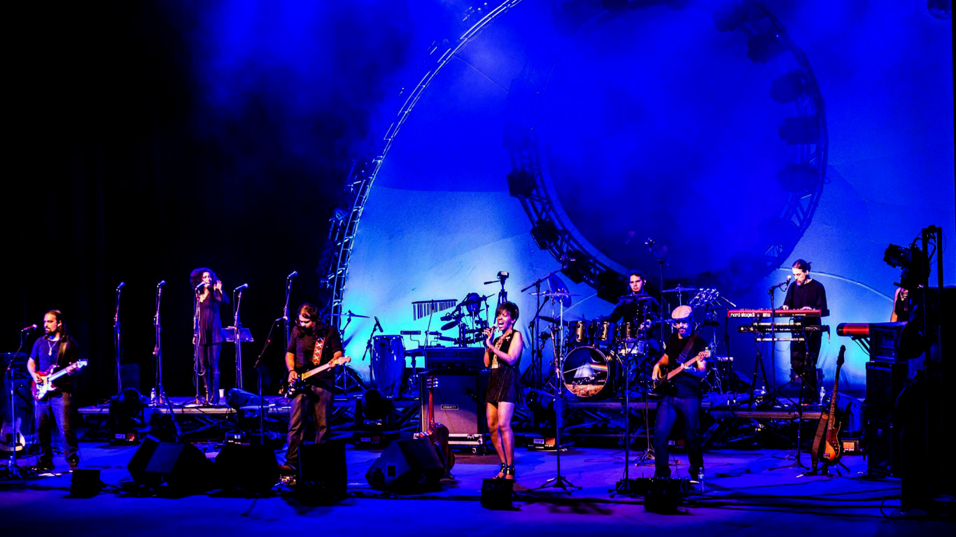 Rock Concert, Theatre, Musical Ensemble, Concert, Drummer. Wallpaper in 1366x768 Resolution