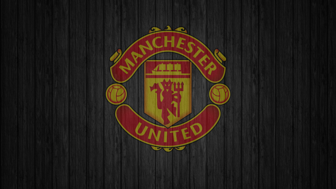 Manchester United, Logo, Manchester United f c, Emblem, Crest. Wallpaper in 1280x720 Resolution