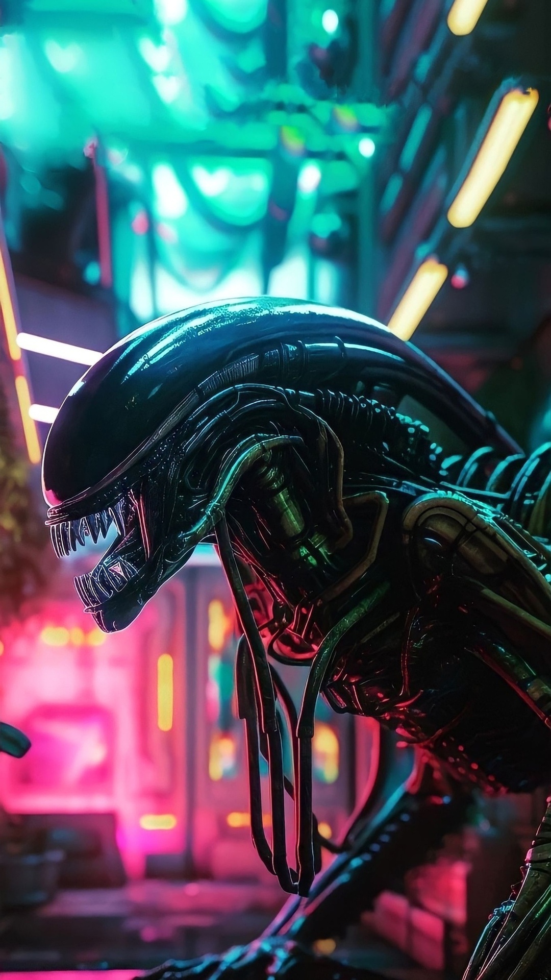 Licht, Raubtier, Kunst, Außerirdisches Leben, Fremder. Wallpaper in 1080x1920 Resolution