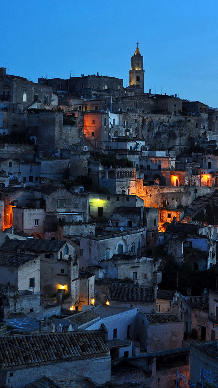 晚上, 城市, 城市景观, 黄昏, 村庄 壁纸 750x1334 允许