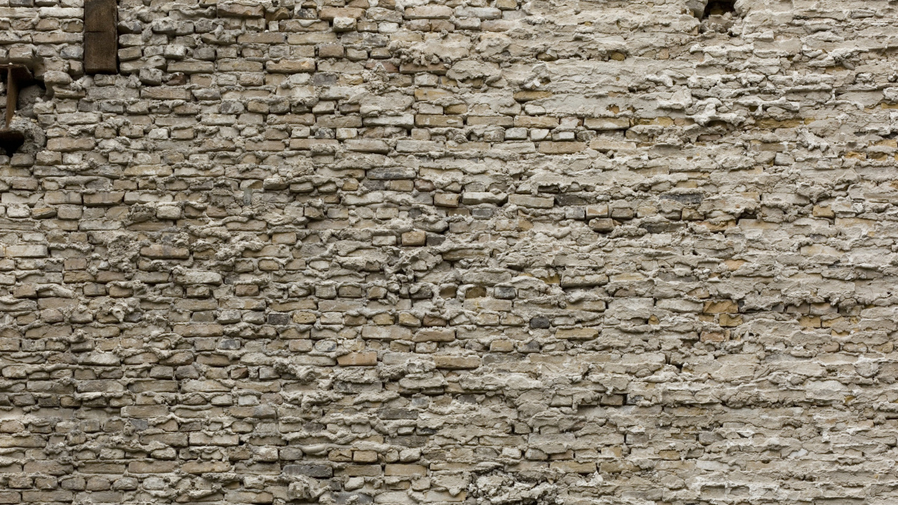 Mur de Briques Marron et Blanc. Wallpaper in 1280x720 Resolution