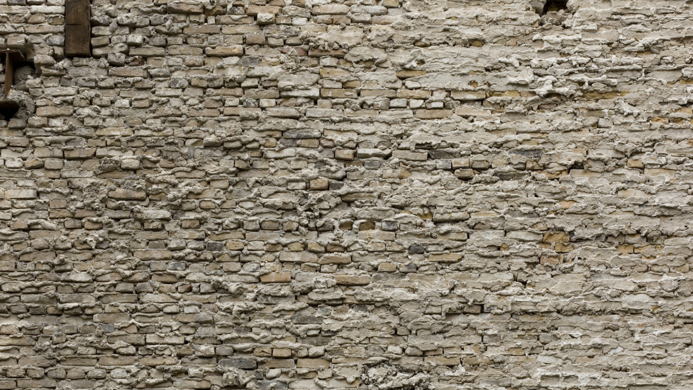 Pared de Ladrillo Blanco y Marrón. Wallpaper in 1366x768 Resolution