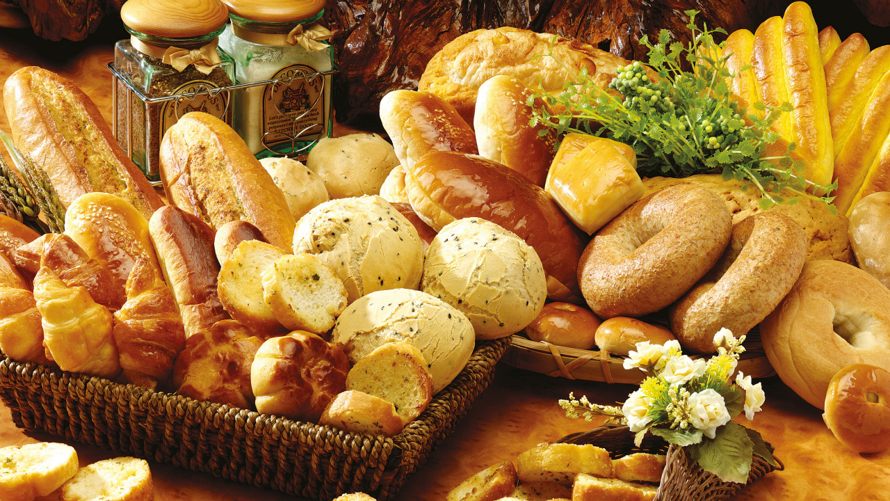 Pan en Bandeja de Tejido Marrón. Wallpaper in 1280x720 Resolution