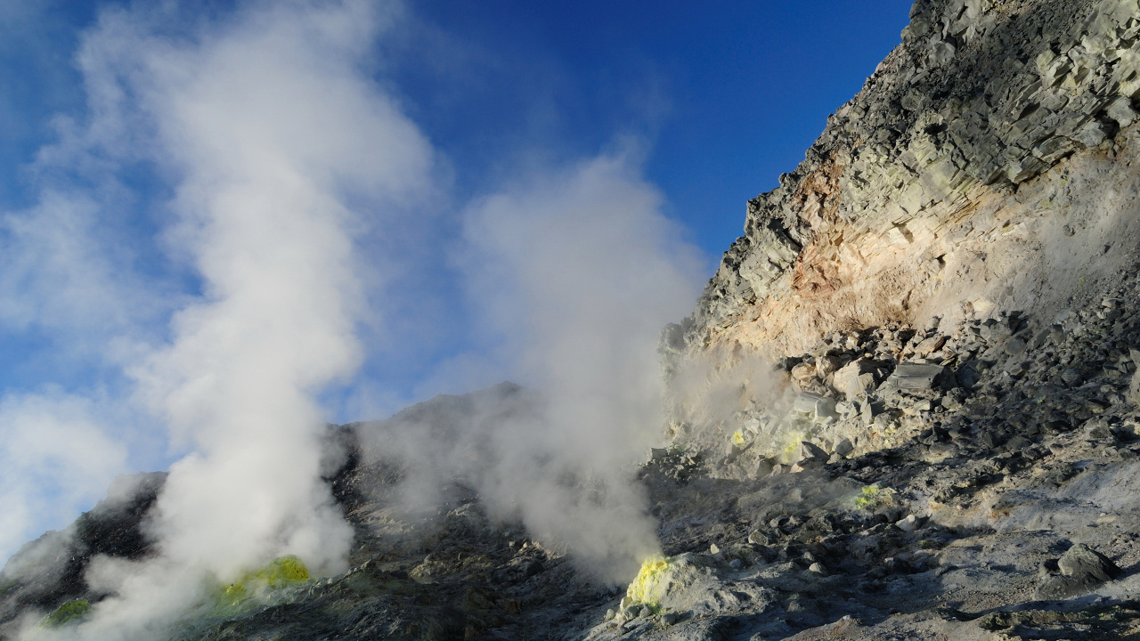 地质学, 山脉, 火山的地貌, 天空, 荒野 壁纸 1280x720 允许