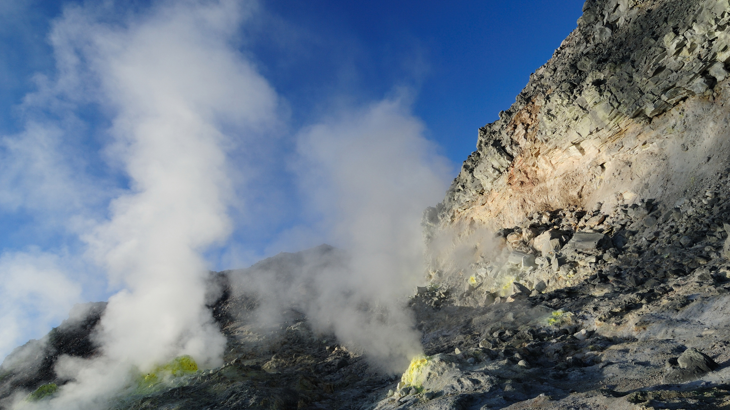 地质学, 山脉, 火山的地貌, 天空, 荒野 壁纸 2560x1440 允许