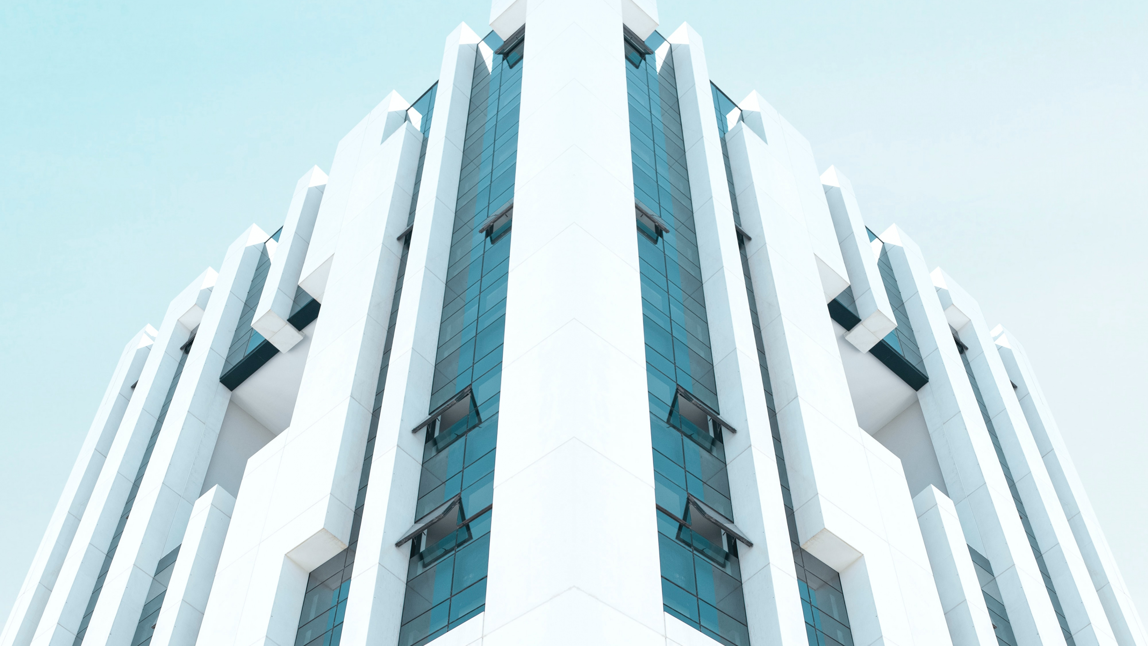 深入的领域, 建筑, Azure, 塔块, 窗口 壁纸 3840x2160 允许