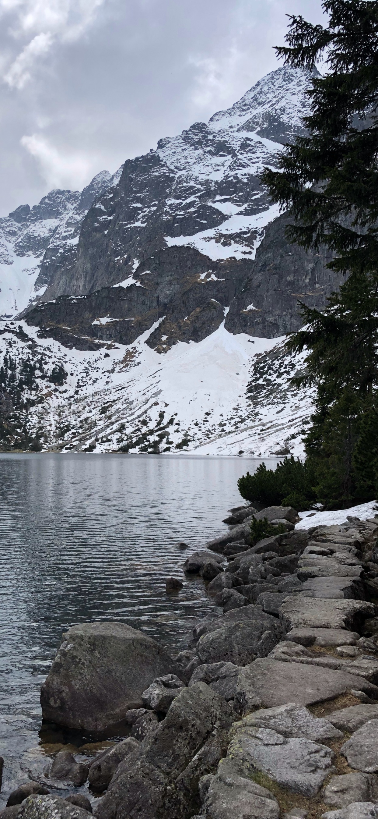 Morskie Oko, Mountainous Landforms, Mountain Range, Highland, Mountain. Wallpaper in 1242x2688 Resolution