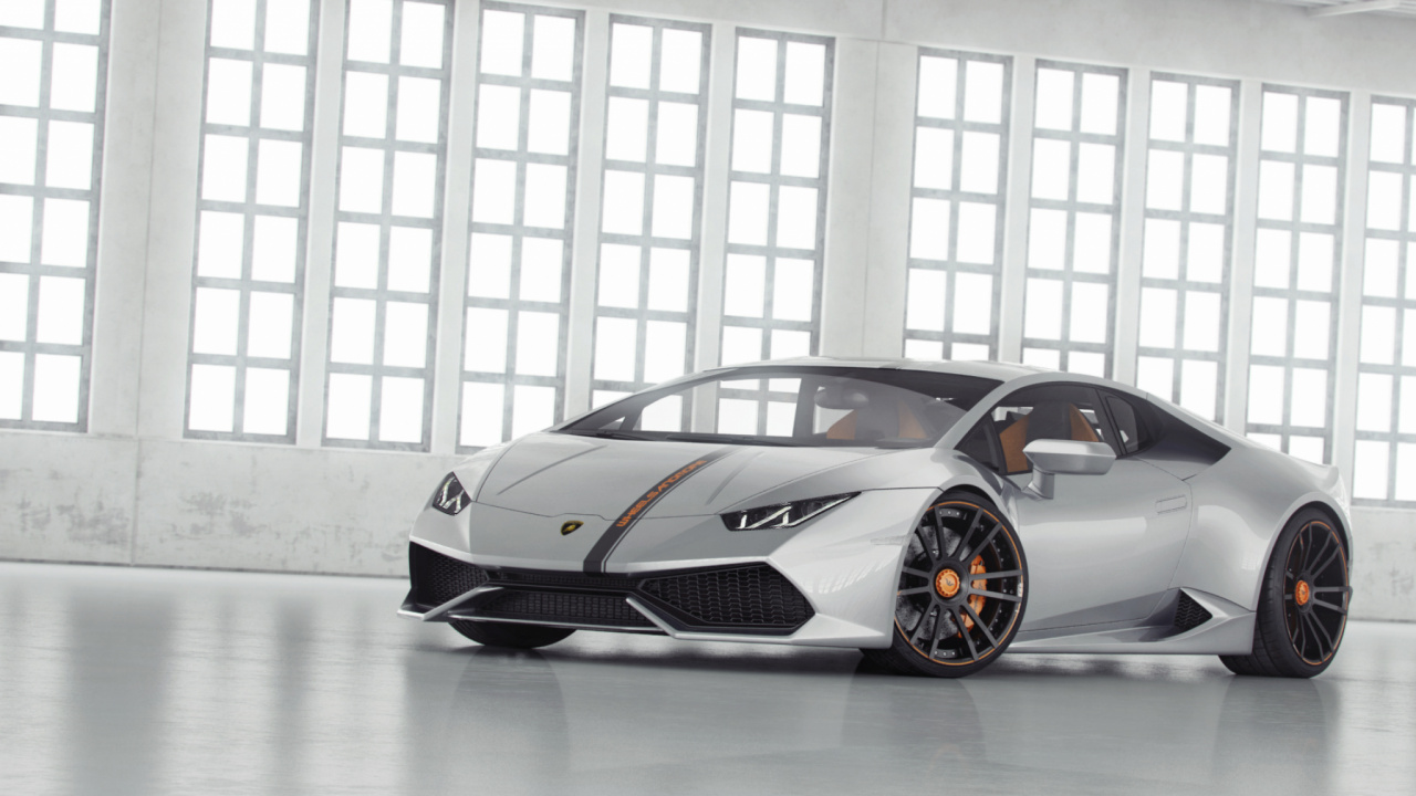 White and Black Porsche 911 Parked in Front of White Concrete Building. Wallpaper in 1280x720 Resolution