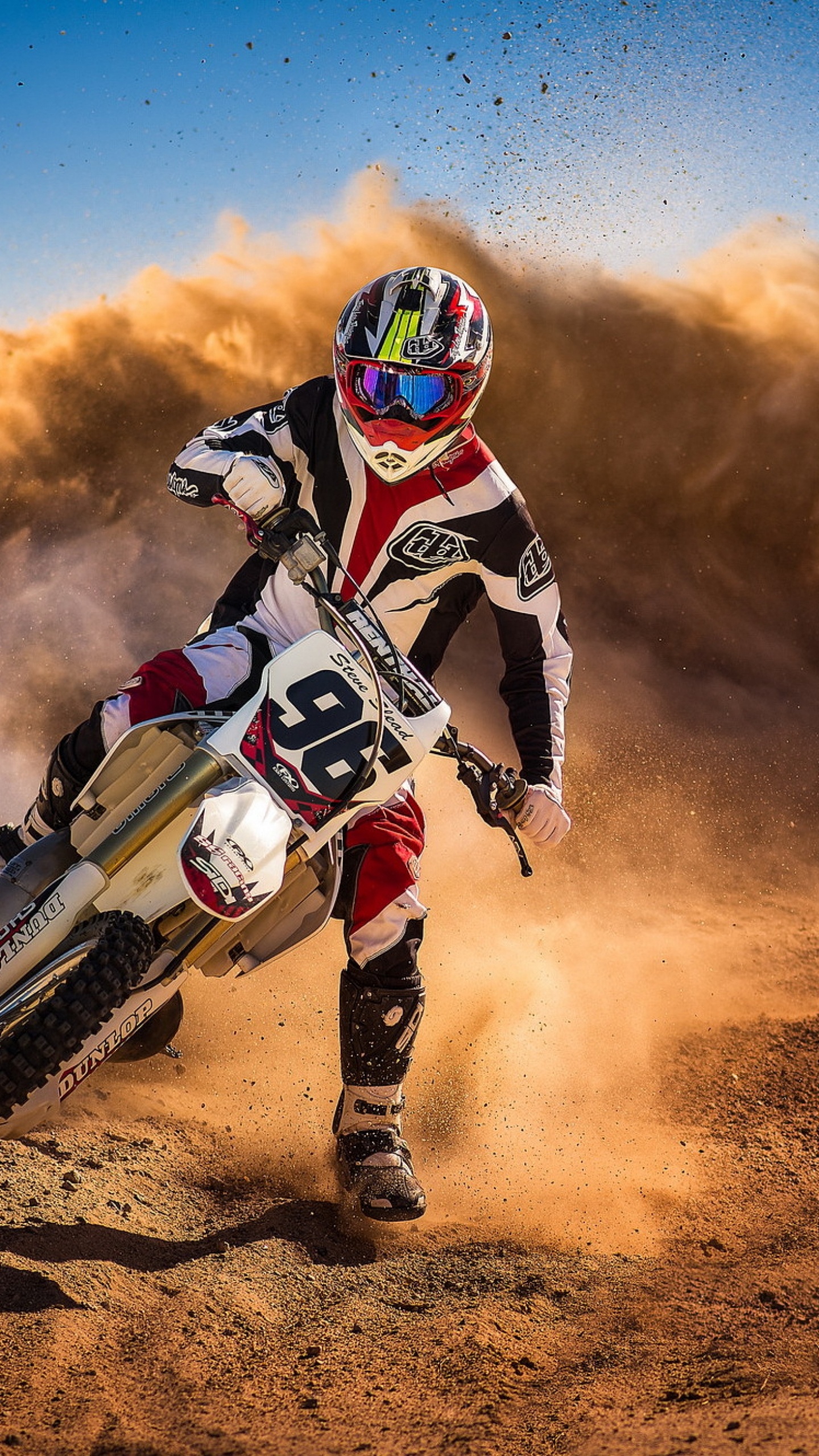 Motocross, Dirt Bike, Ktm, Off Road Racing, Moto Tout-terrain. Wallpaper in 1440x2560 Resolution