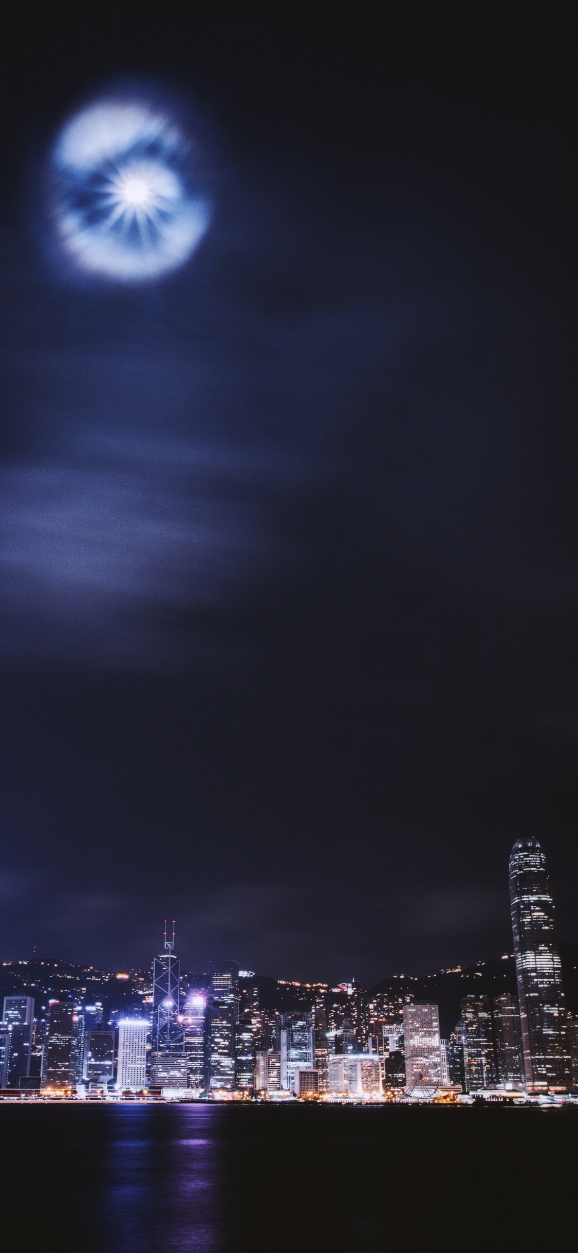 City Lights During Night Time. Wallpaper in 1125x2436 Resolution