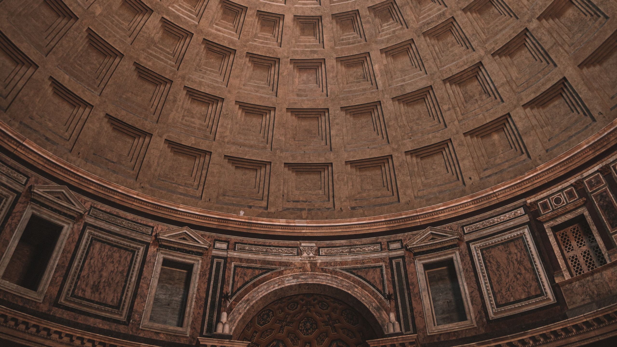 Brown and White Dome Ceiling. Wallpaper in 2560x1440 Resolution