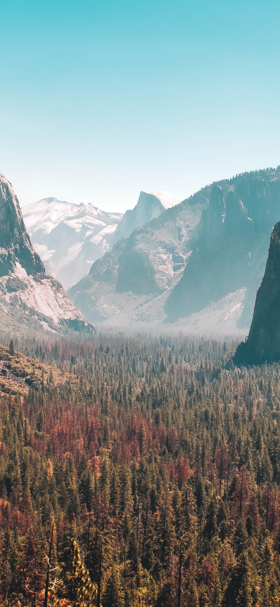 Yosemite Falls, la Vallée de Yosemite, Chutes Vernales, Demi-Dôme, le Parc National de Sequoia. Wallpaper in 1125x2436 Resolution