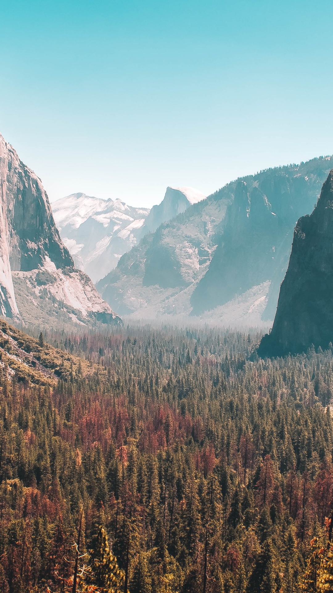 Yosemite Falls, Yosemite Valley, Vernal Falls, Half Dome, Sequoia National Park. Wallpaper in 1080x1920 Resolution