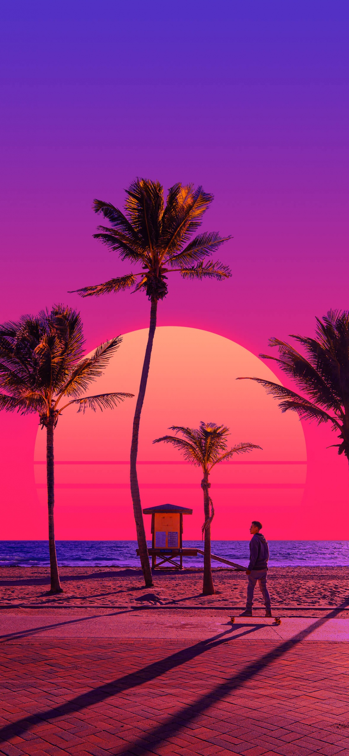 Lienzo, Arte, Cartel, Crear, Afterglow. Wallpaper in 1125x2436 Resolution