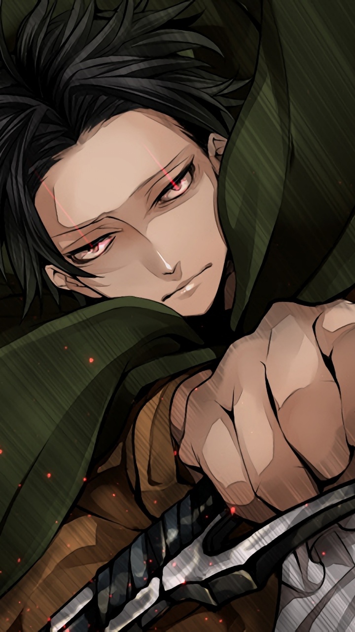 Woman in Black and White Stripe Shirt Anime Character. Wallpaper in 720x1280 Resolution