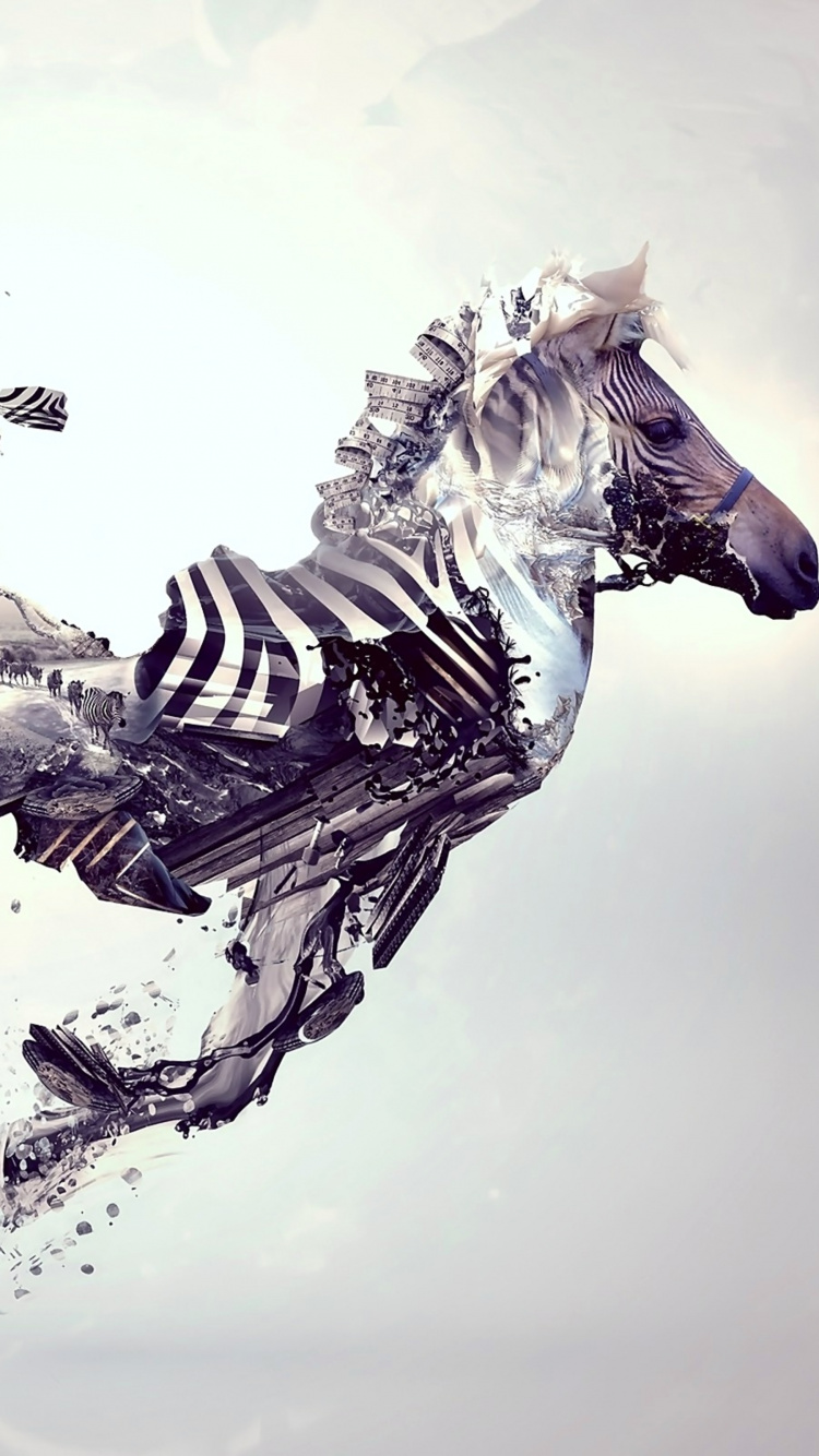 Abstract Art, Painting, Art, Artist, Horse. Wallpaper in 750x1334 Resolution