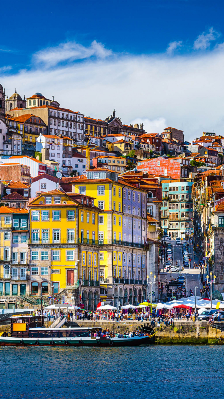 海港, 城市, 城市景观, 葡萄酒, 天空 壁纸 750x1334 允许