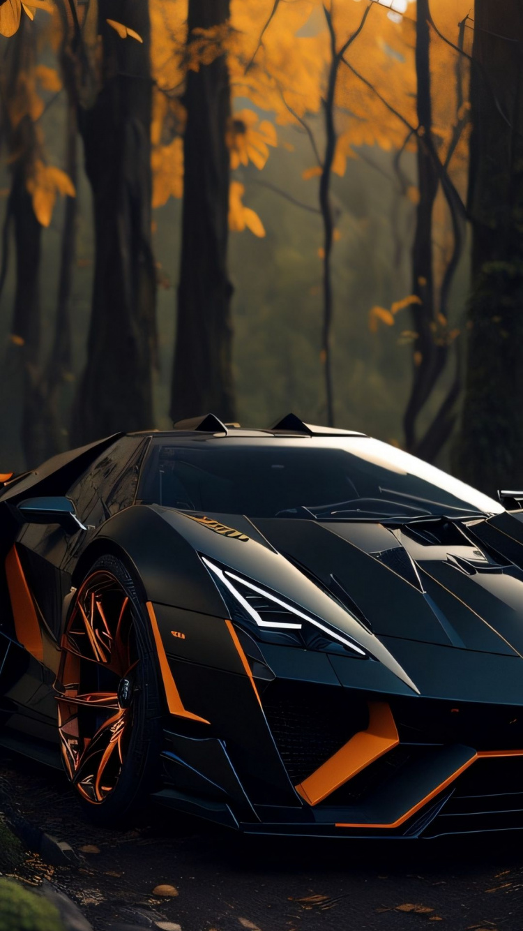 Reflection, Cars, Wheel, Tire, Hood. Wallpaper in 750x1334 Resolution