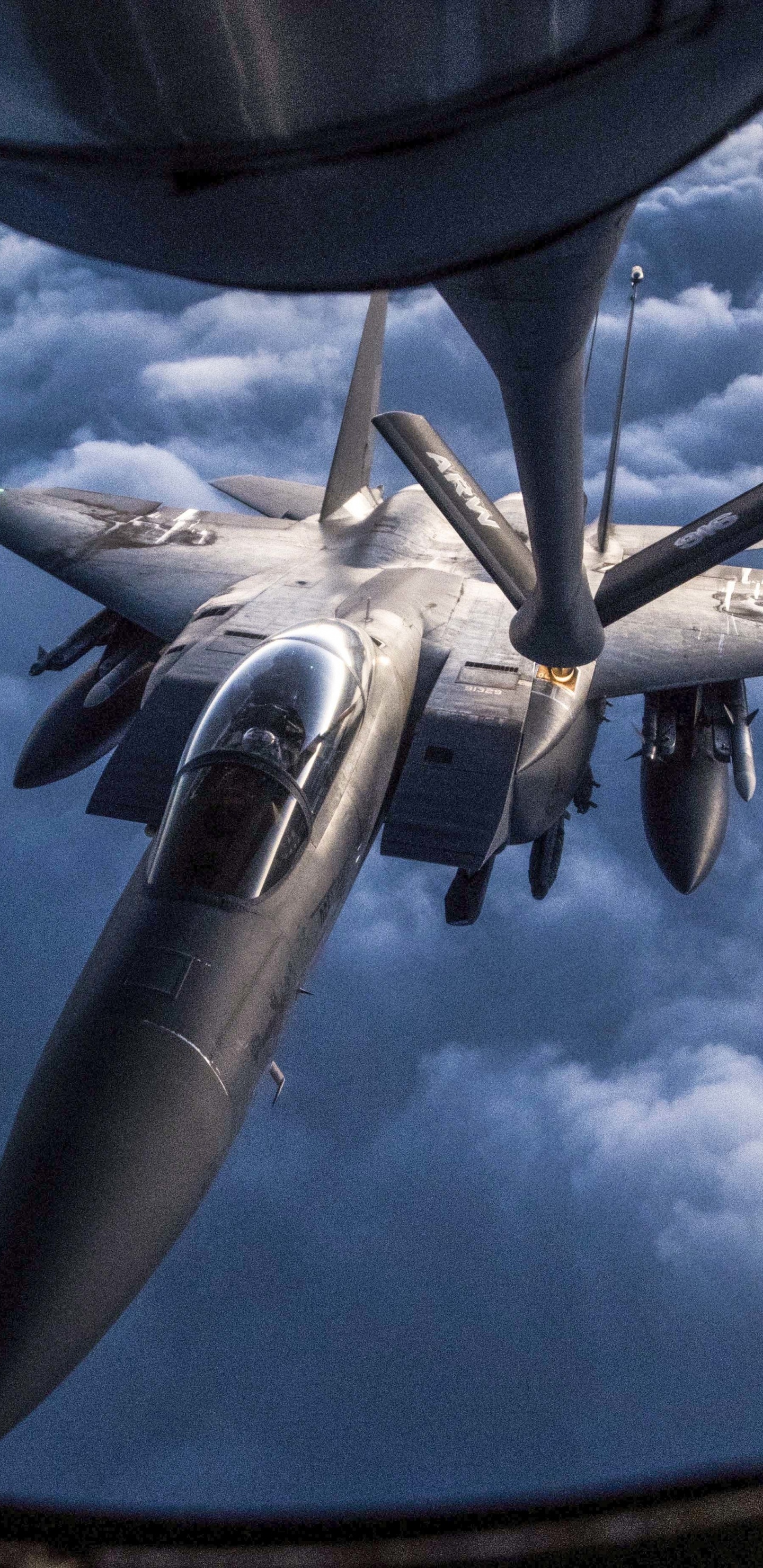 White and Black Airplane Flying Over White Clouds During Daytime. Wallpaper in 1440x2960 Resolution