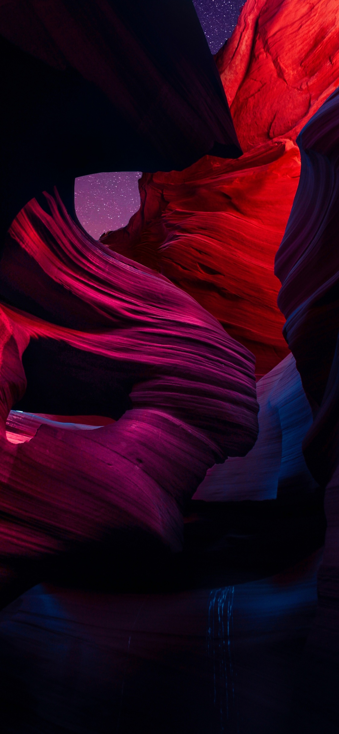 Antelope Canyon, Apple, Pétale, Purple, Pink. Wallpaper in 1125x2436 Resolution