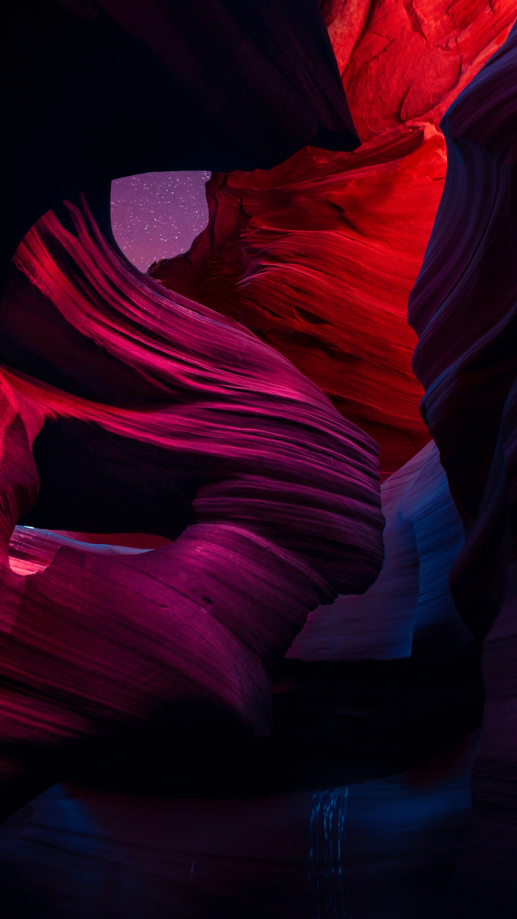 Antelope Canyon, Apple, Pétale, Purple, Pink. Wallpaper in 750x1334 Resolution