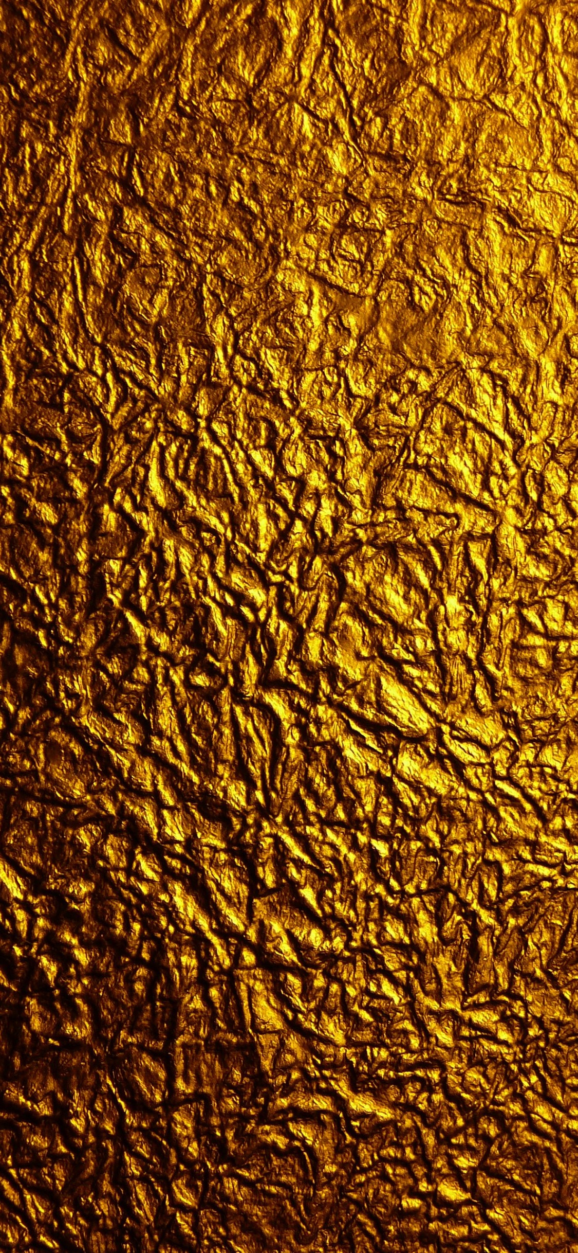 Gelbe Und Schwarze Abstrakte Malerei. Wallpaper in 1125x2436 Resolution