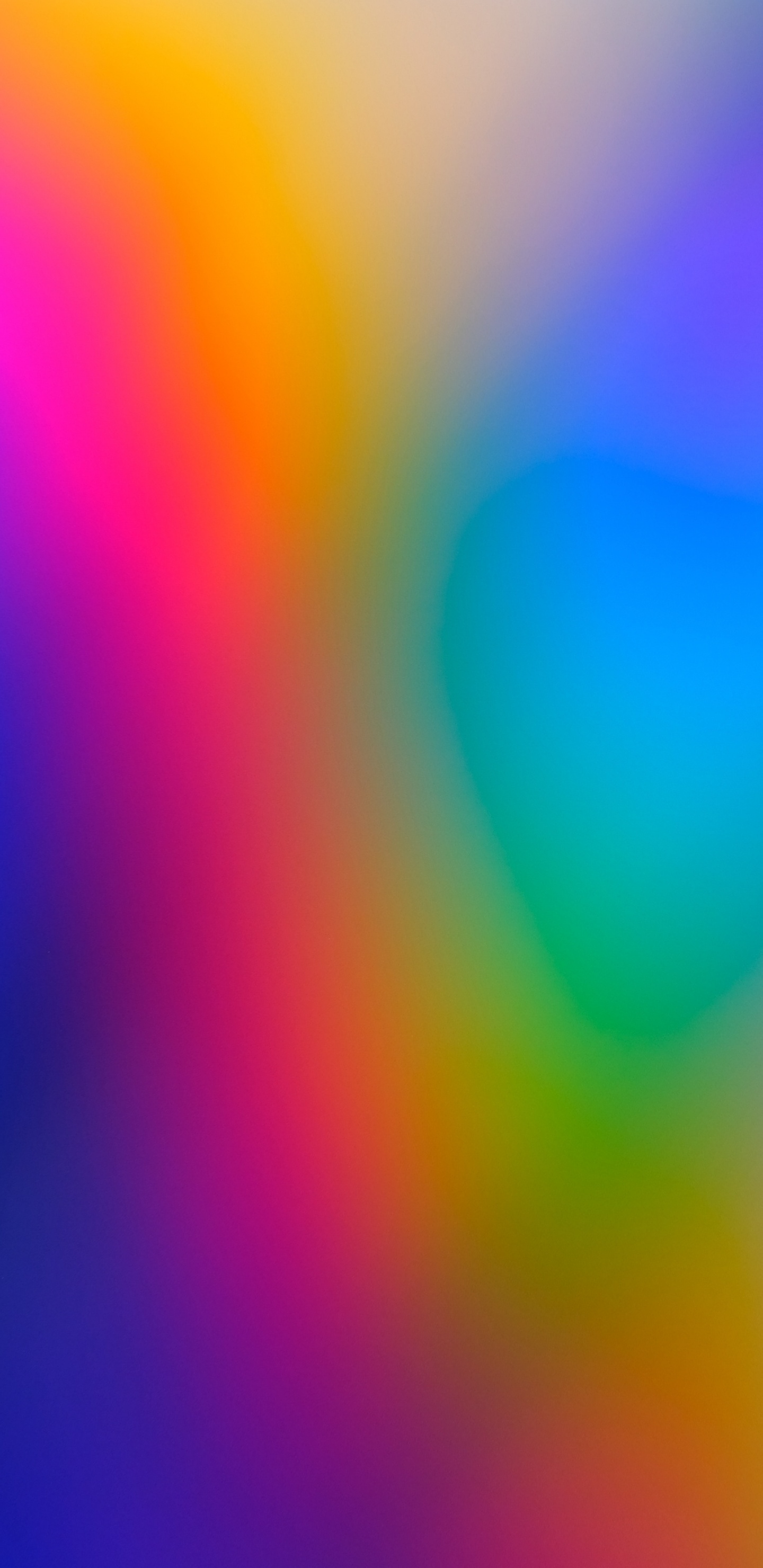 Peinture Abstraite Bleu Rose et Vert. Wallpaper in 1440x2960 Resolution