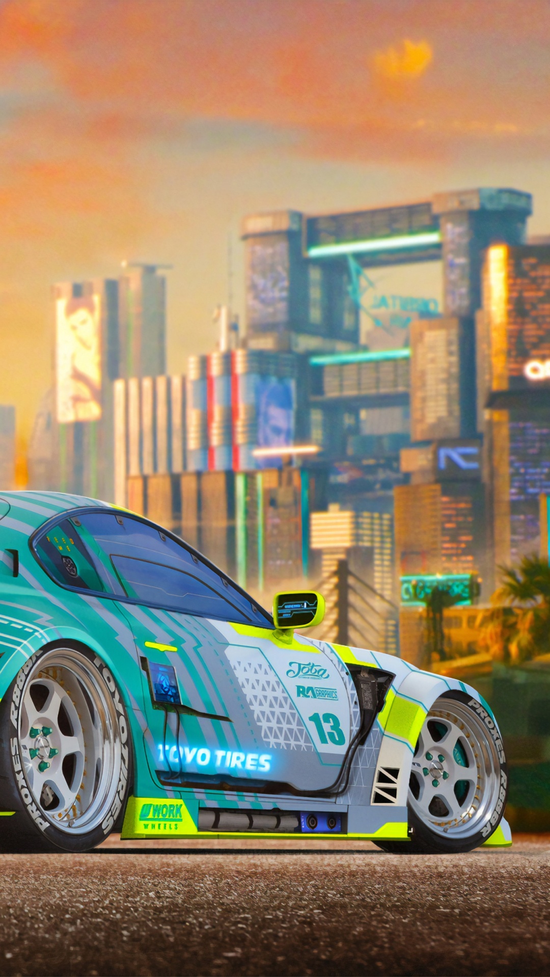 Porsche 911 Bleue et Noire. Wallpaper in 1080x1920 Resolution