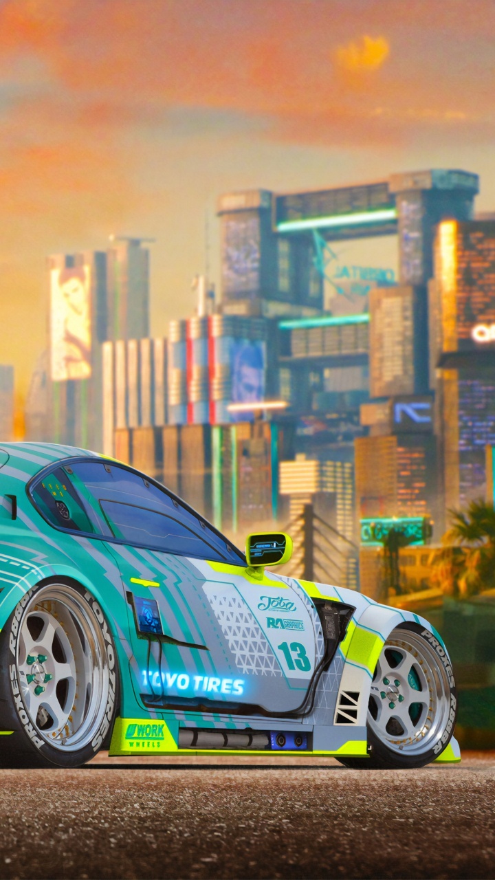 Blauer Und Schwarzer Porsche 911. Wallpaper in 720x1280 Resolution