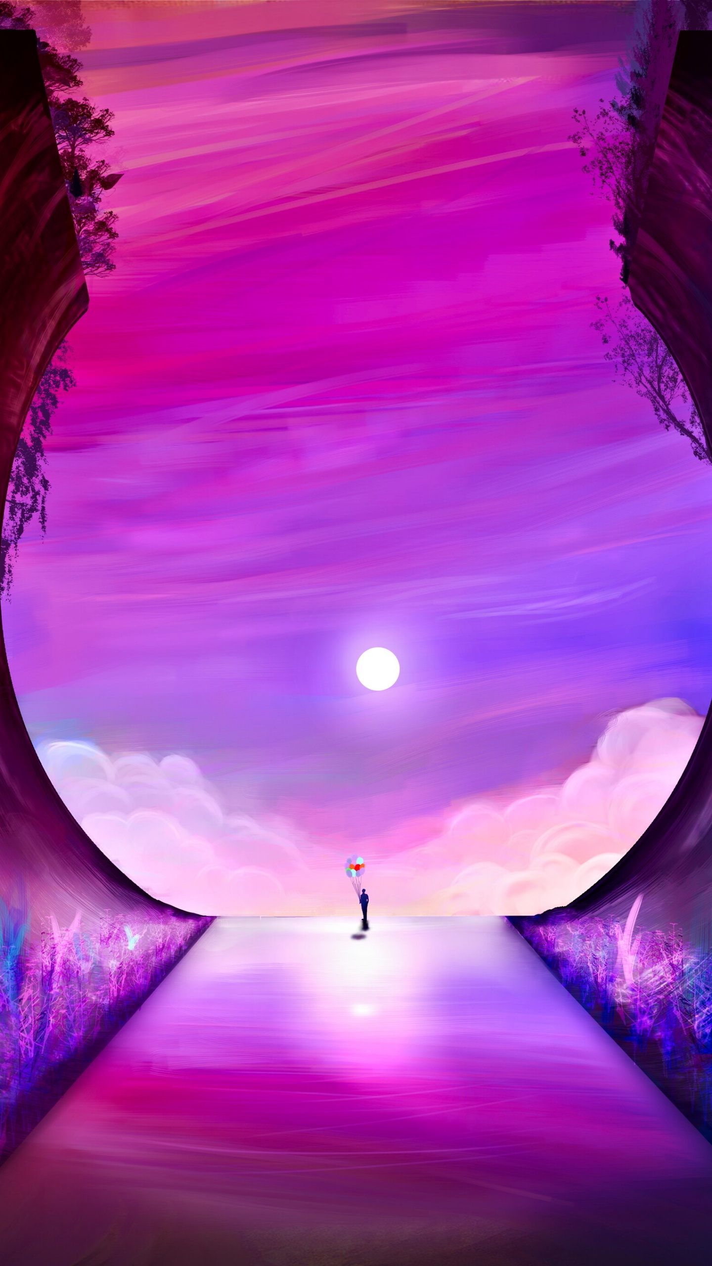 Person, Die Tagsüber Auf Der Grünen Wiese Steht. Wallpaper in 1440x2560 Resolution