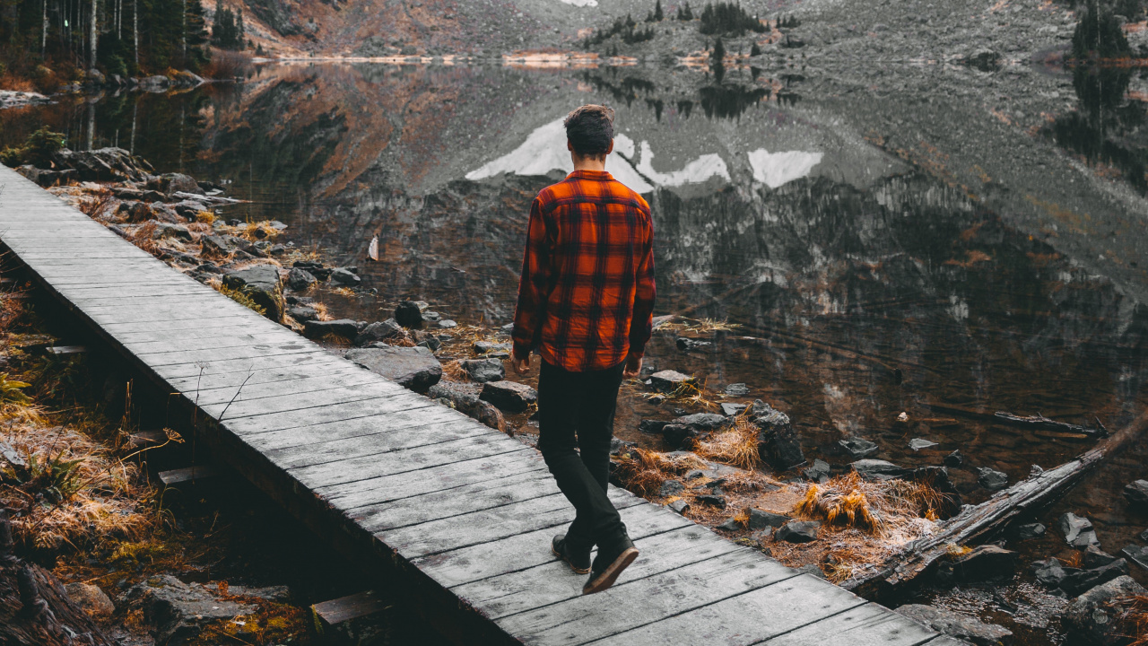 Lake, Mountainous Landforms, Mountain, Tree, Hill Station. Wallpaper in 1280x720 Resolution