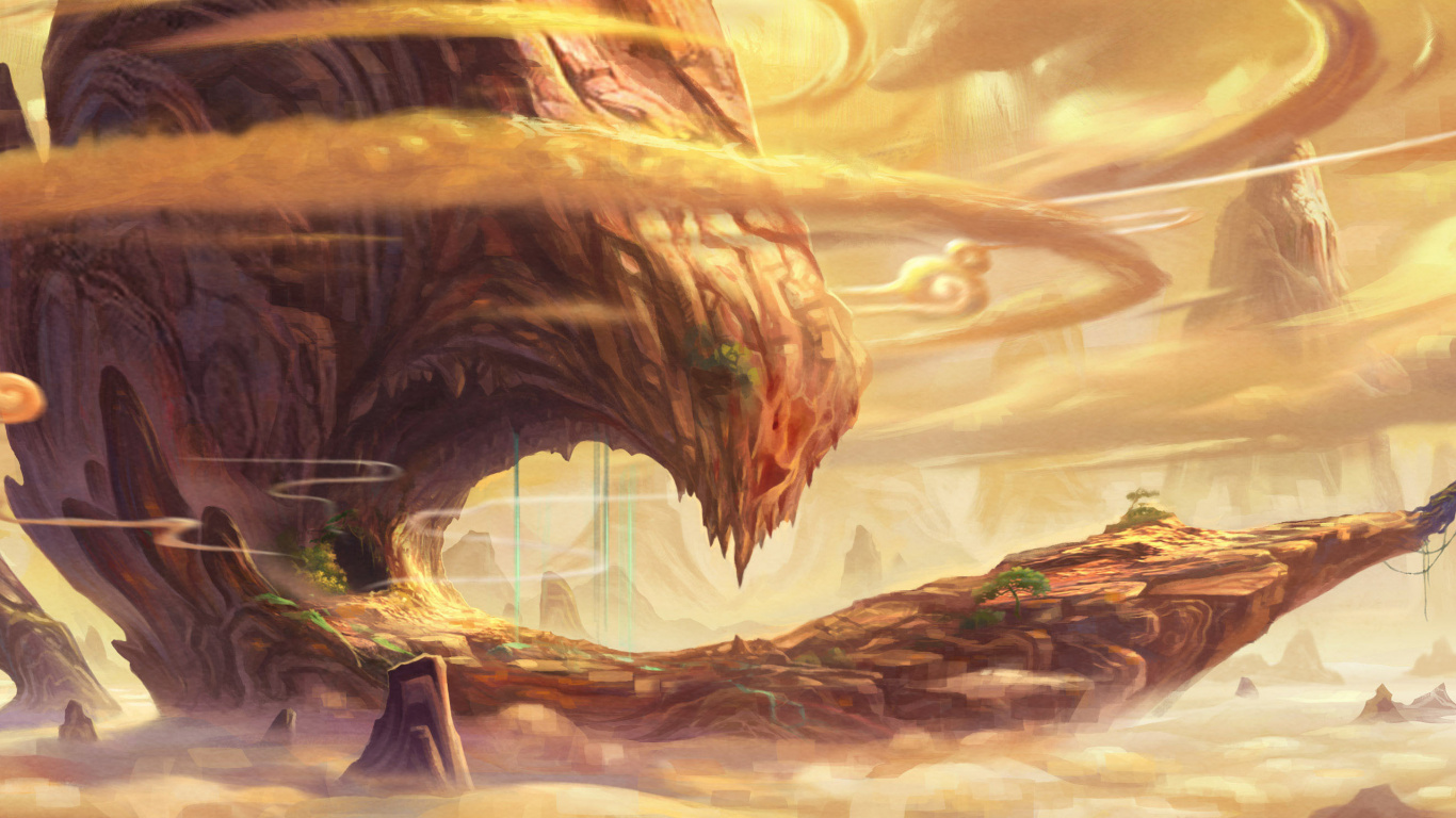 艺术, 风景画, 幻想, 创造性的艺术, 灭绝 壁纸 1366x768 允许