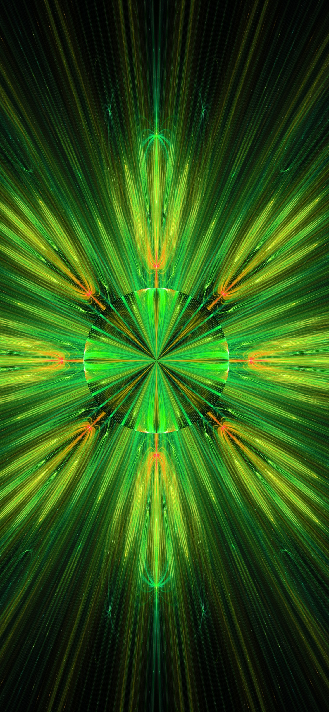 Green Light in Time Lapse. Wallpaper in 1125x2436 Resolution