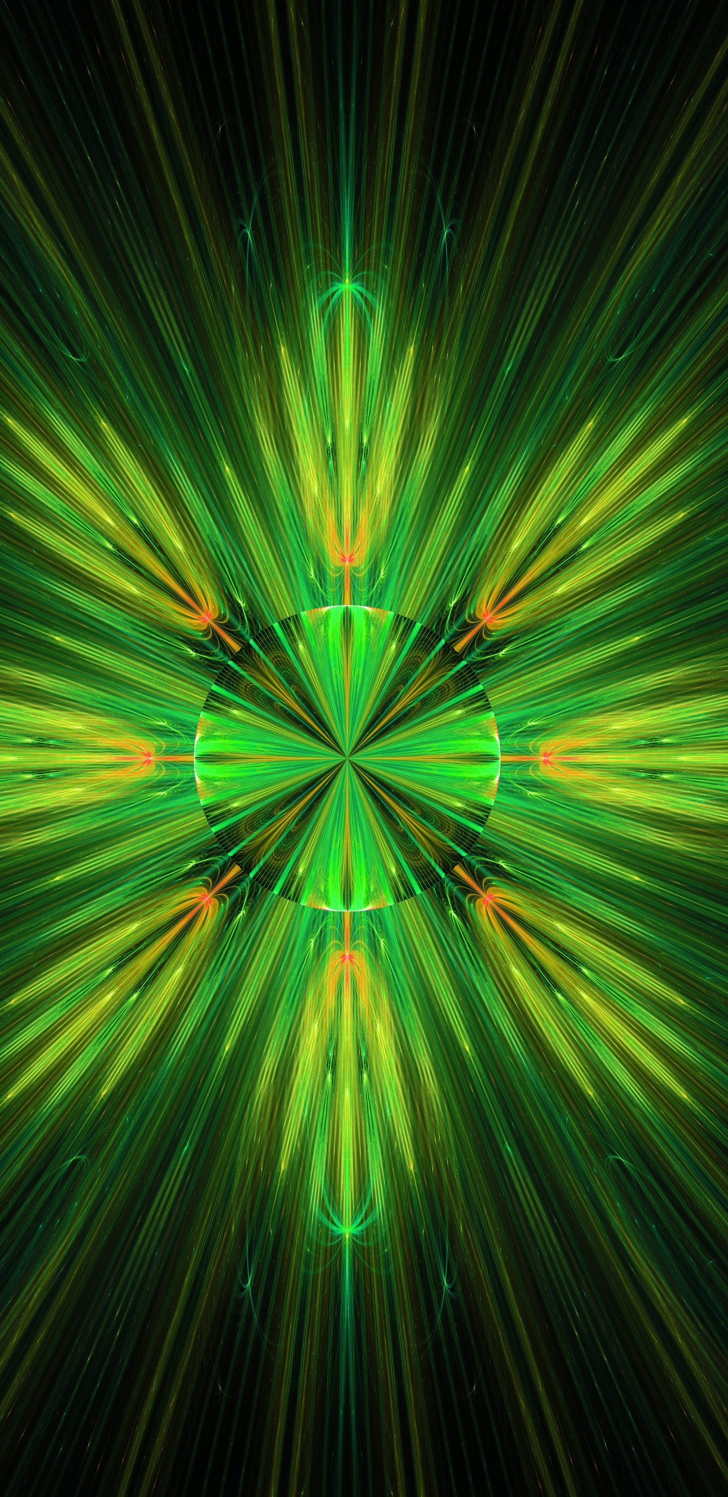 Green Light in Time Lapse. Wallpaper in 1440x2960 Resolution