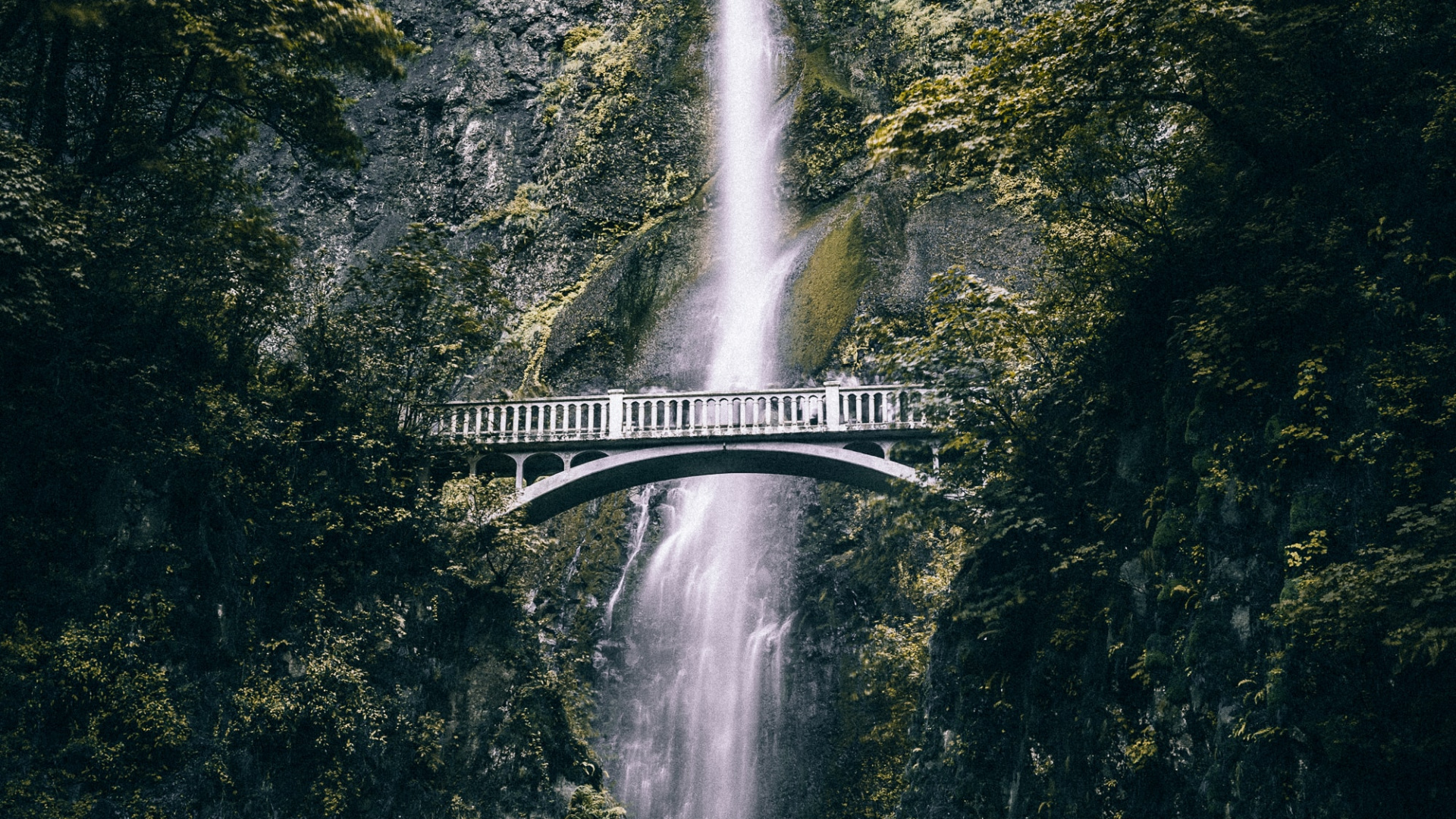 Waterfall, Multnomah Falls, Body of Water, Water, Water Resources. Wallpaper in 1920x1080 Resolution
